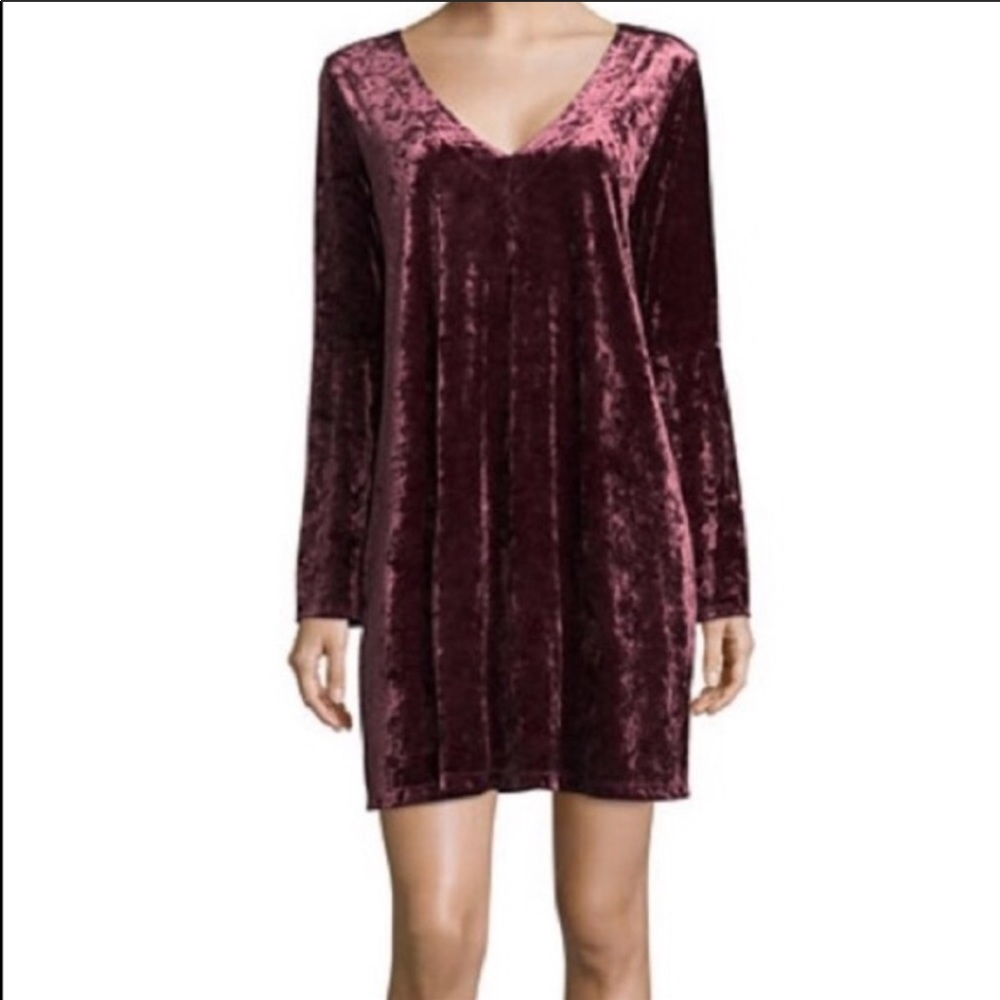 a.n.a. Crushed Velvet Holiday Dress